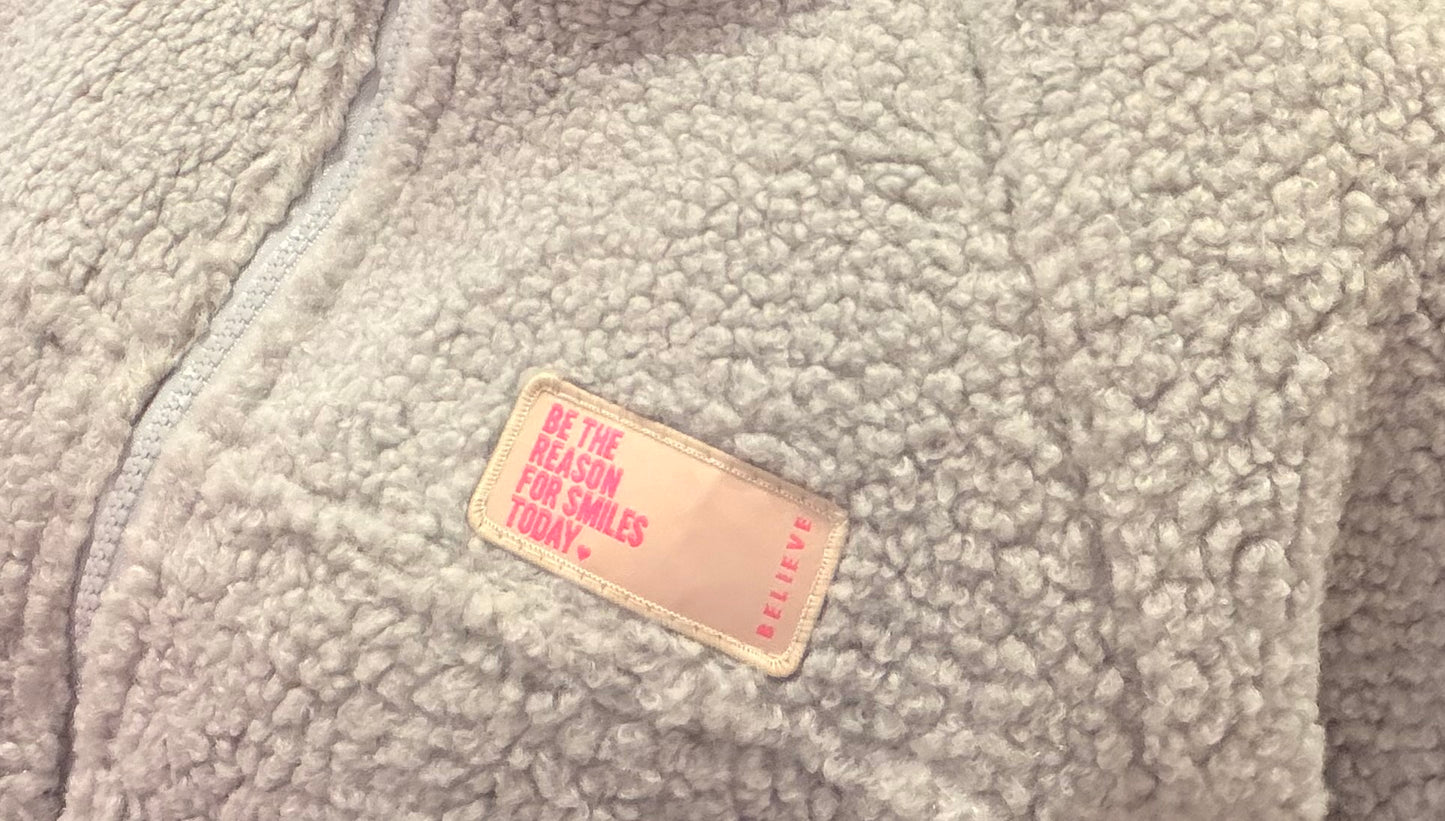 Teddyjacke Cozy Club Grau