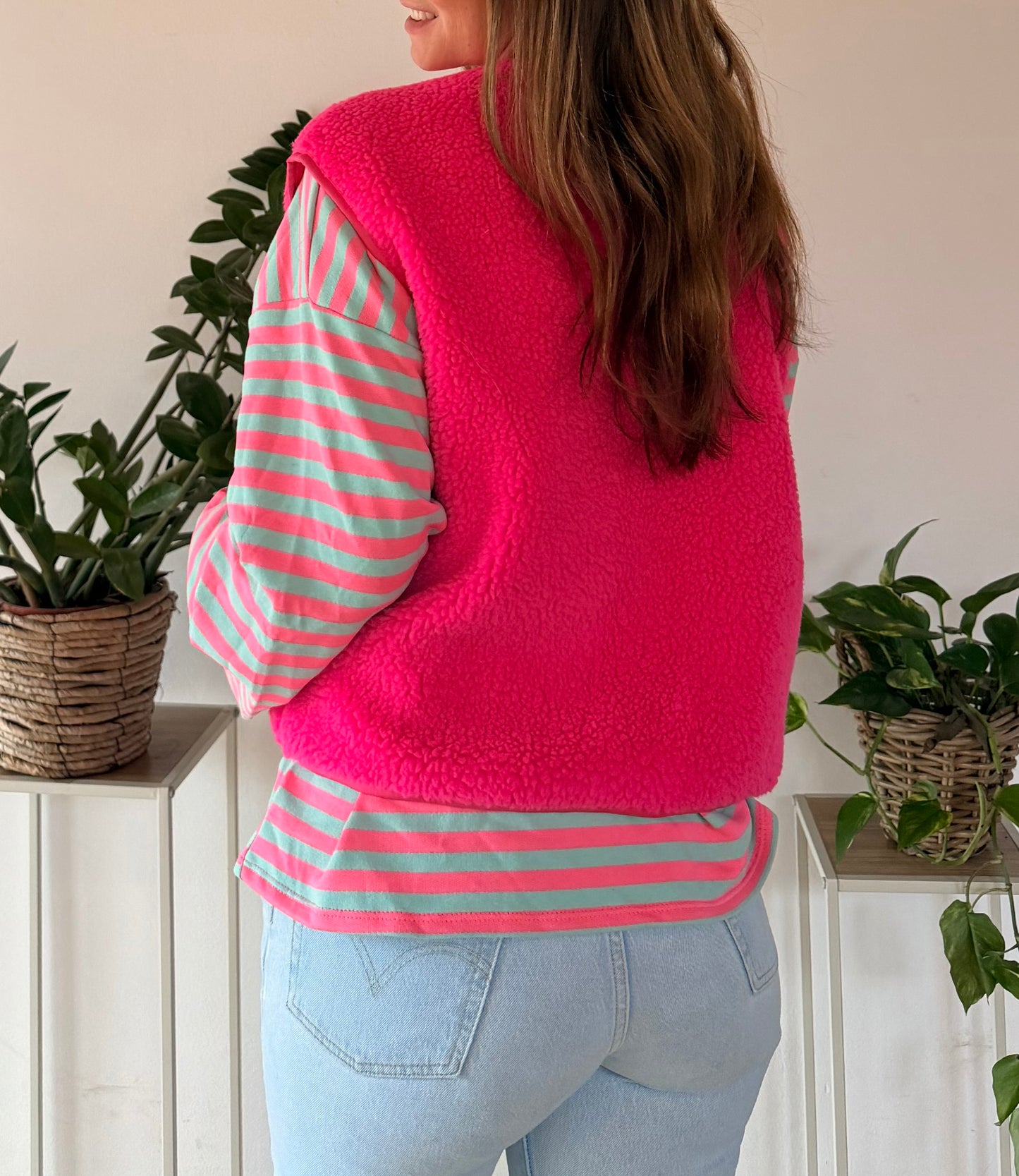 Wild Cozy Weste Pink