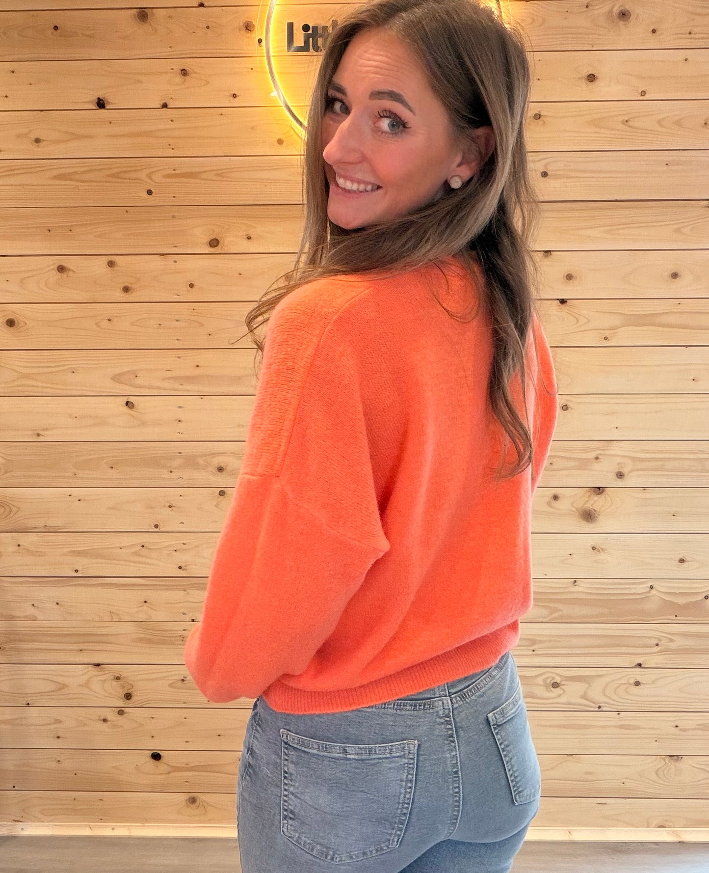 Strickjacke Happy Glow Orange