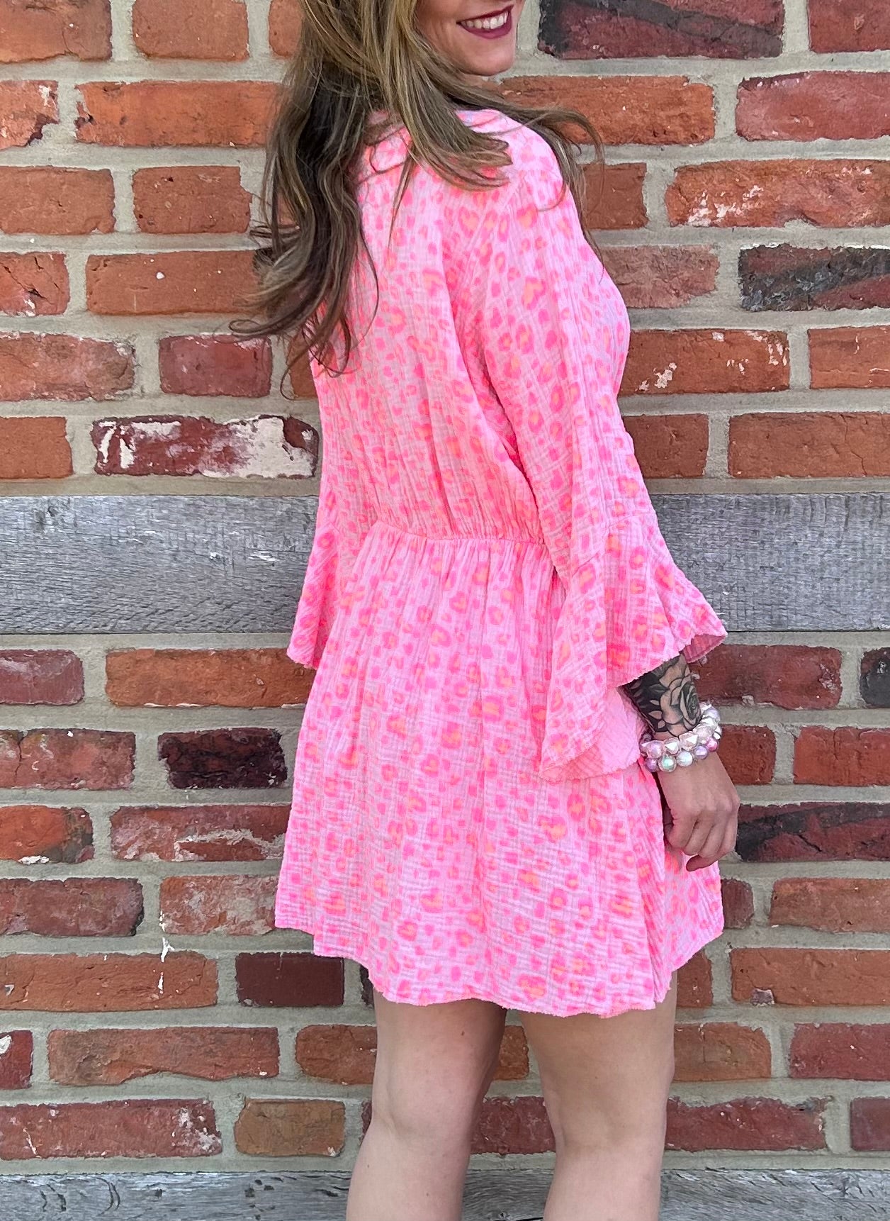 Rosy Wildcat Kleid