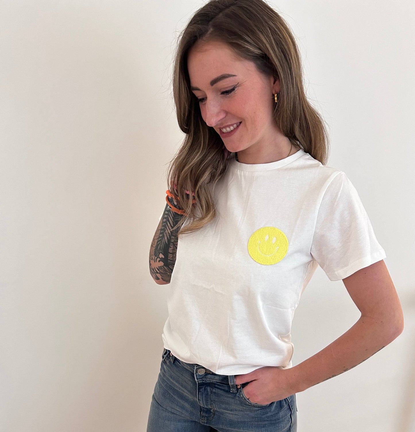 T-Shirt Smiley Gelb