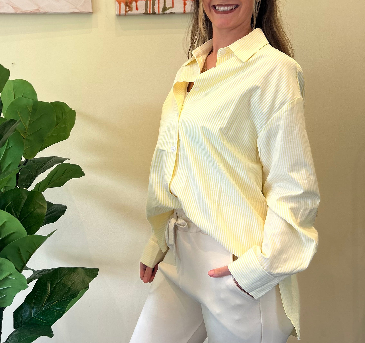 New York Sunset – Yellow Bluse