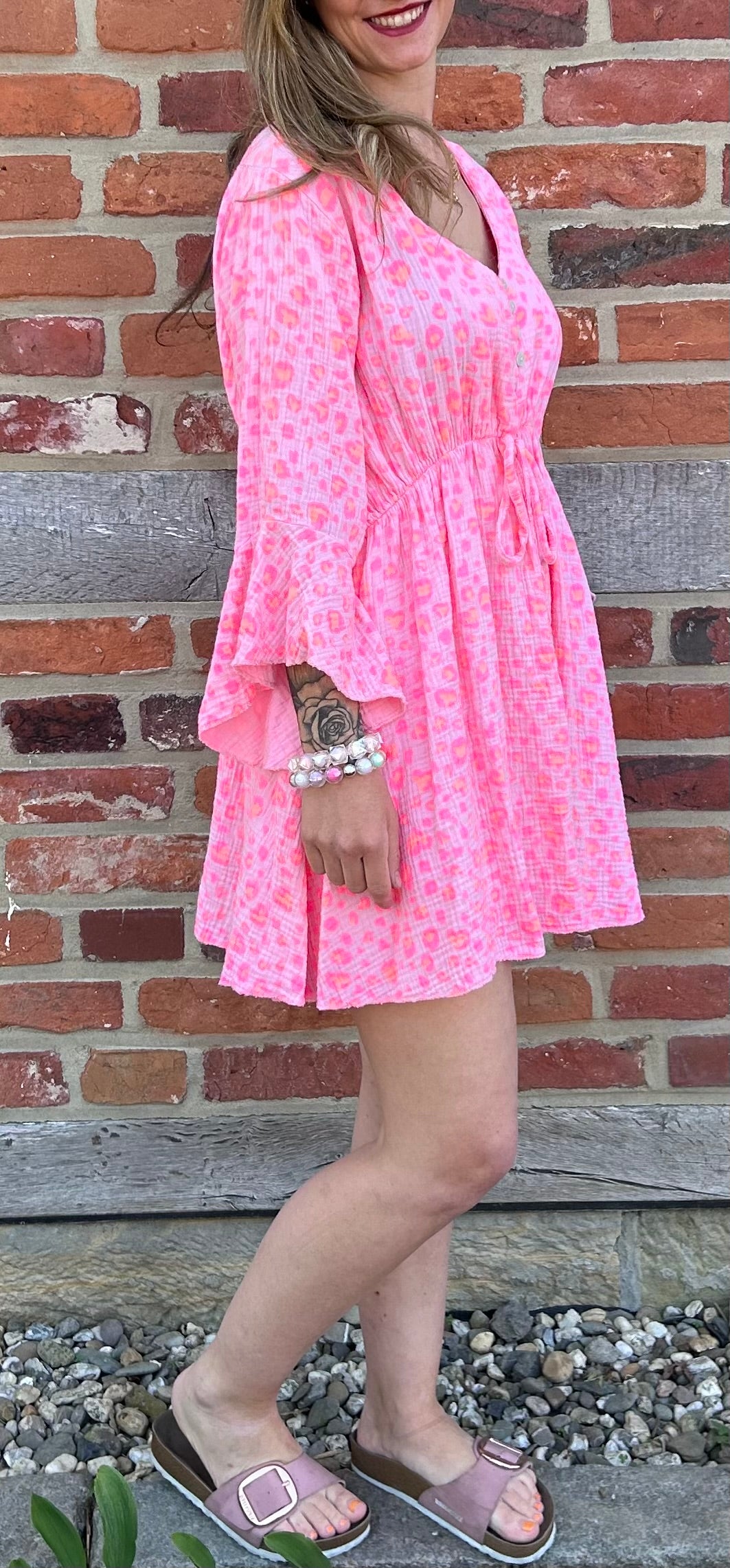 Rosy Wildcat Kleid