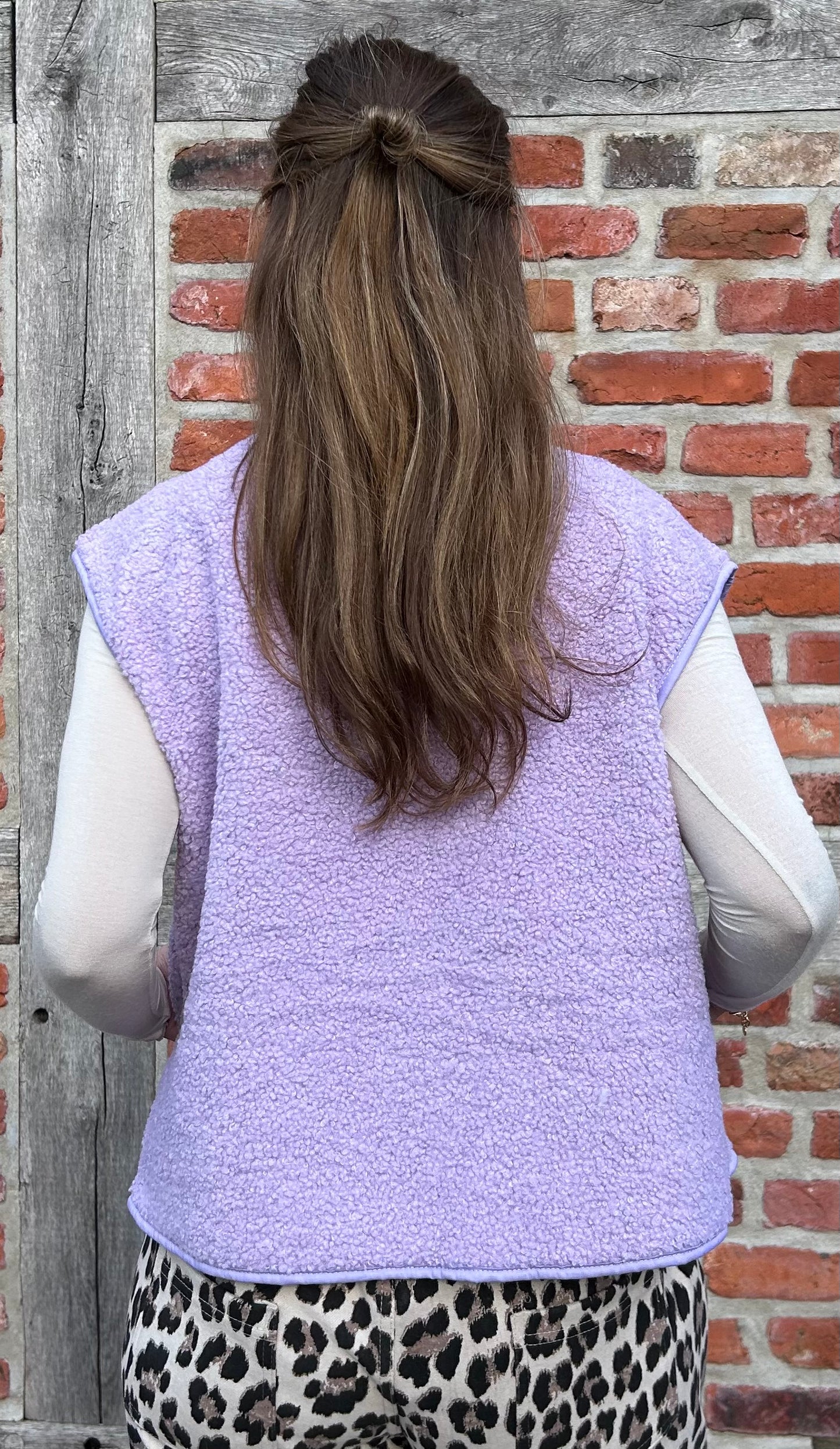 Wild Cozy Weste Flieder