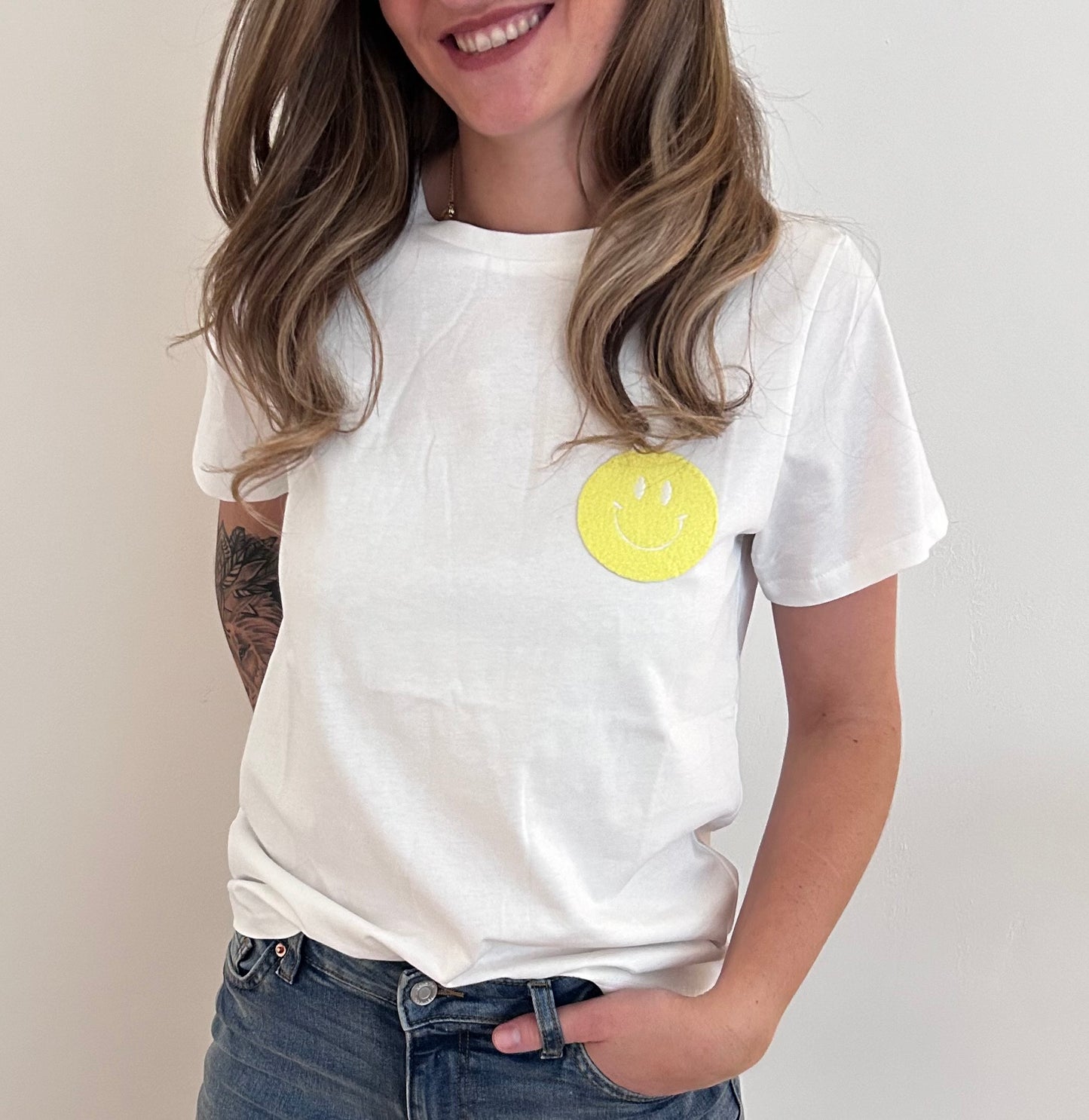 T-Shirt Smiley Gelb