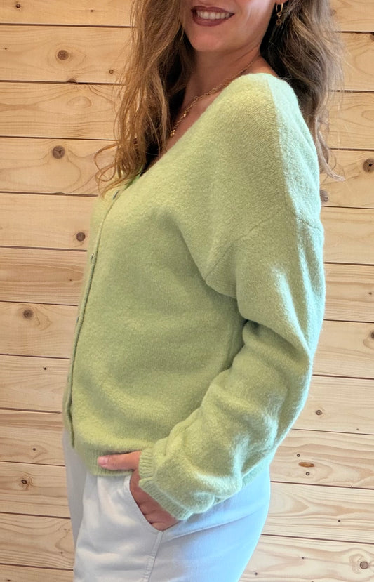 Strickjacke Ella Pistazie