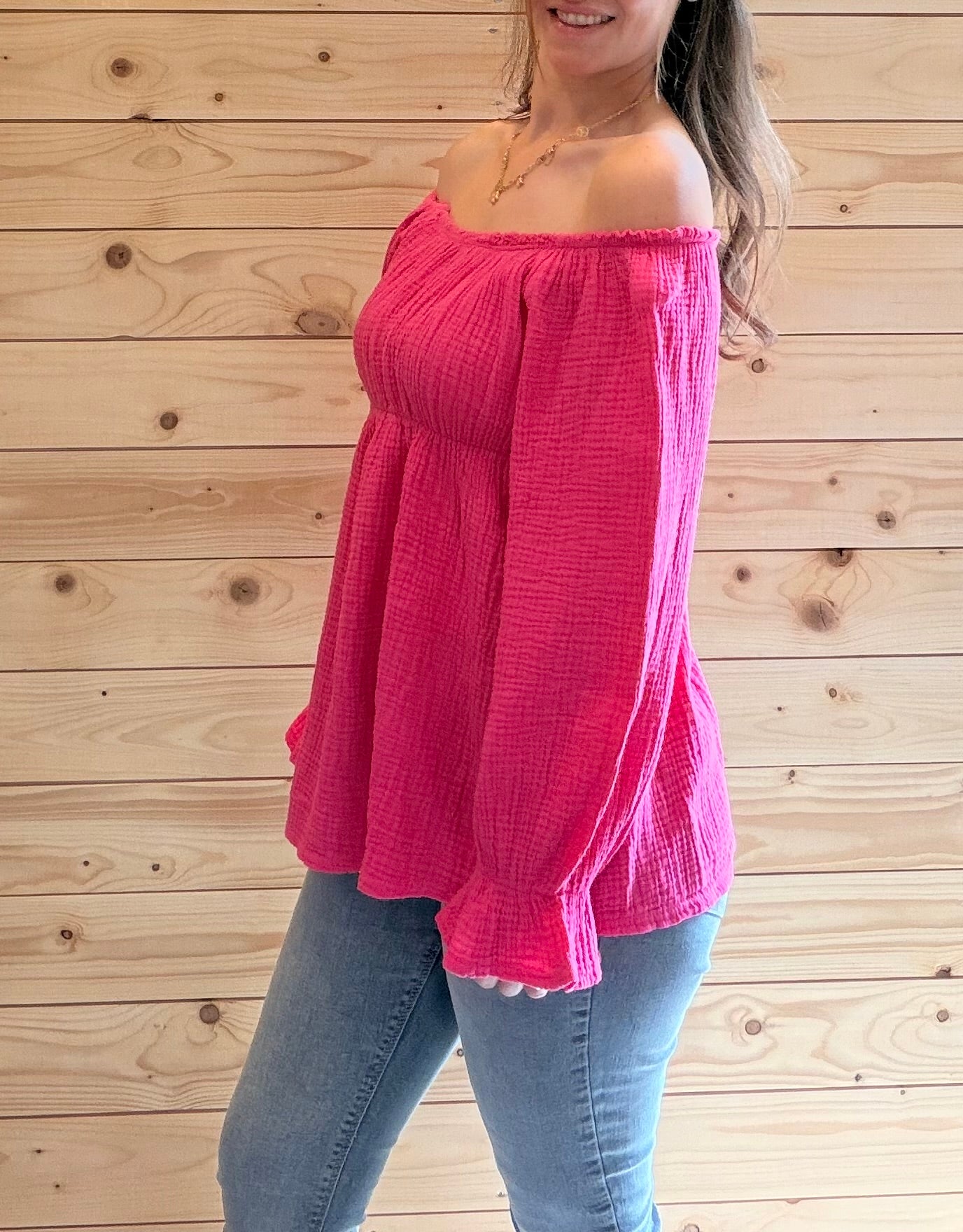 Musselin Dream Bluse Pink