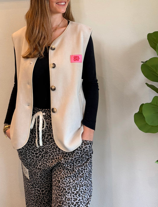 Little Amour Weste Beige