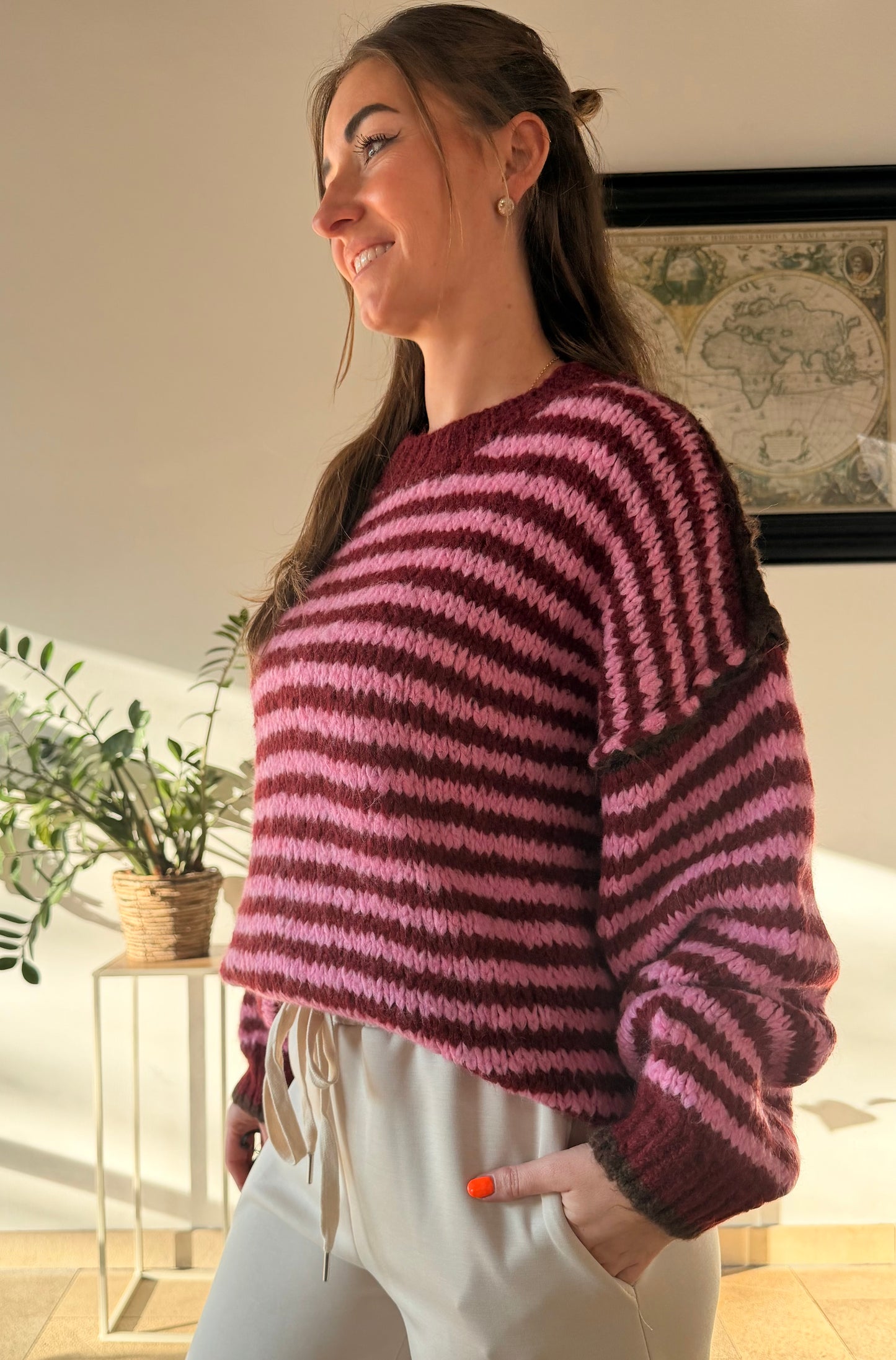 Cozy Love Red Strickpullover