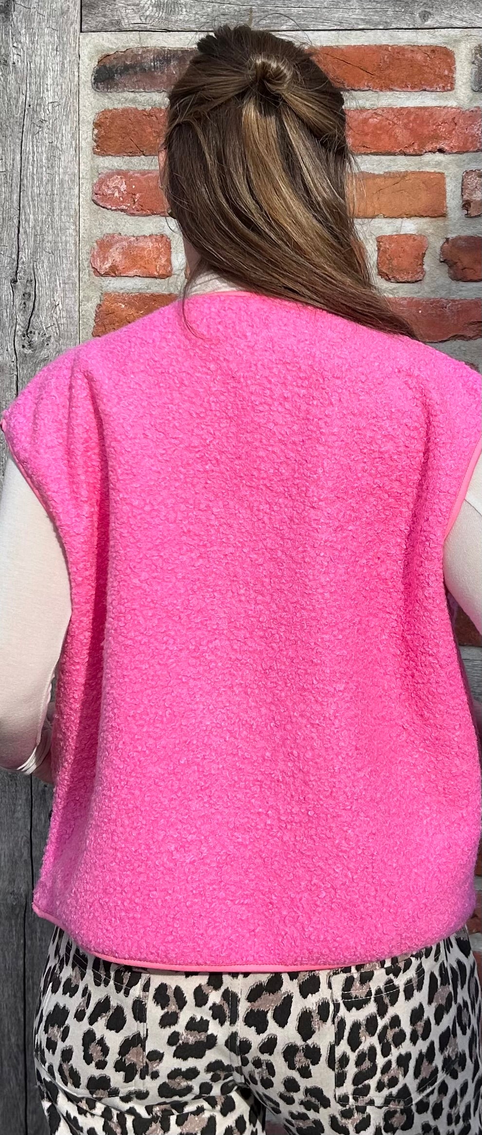 Wild Cozy Weste Pink