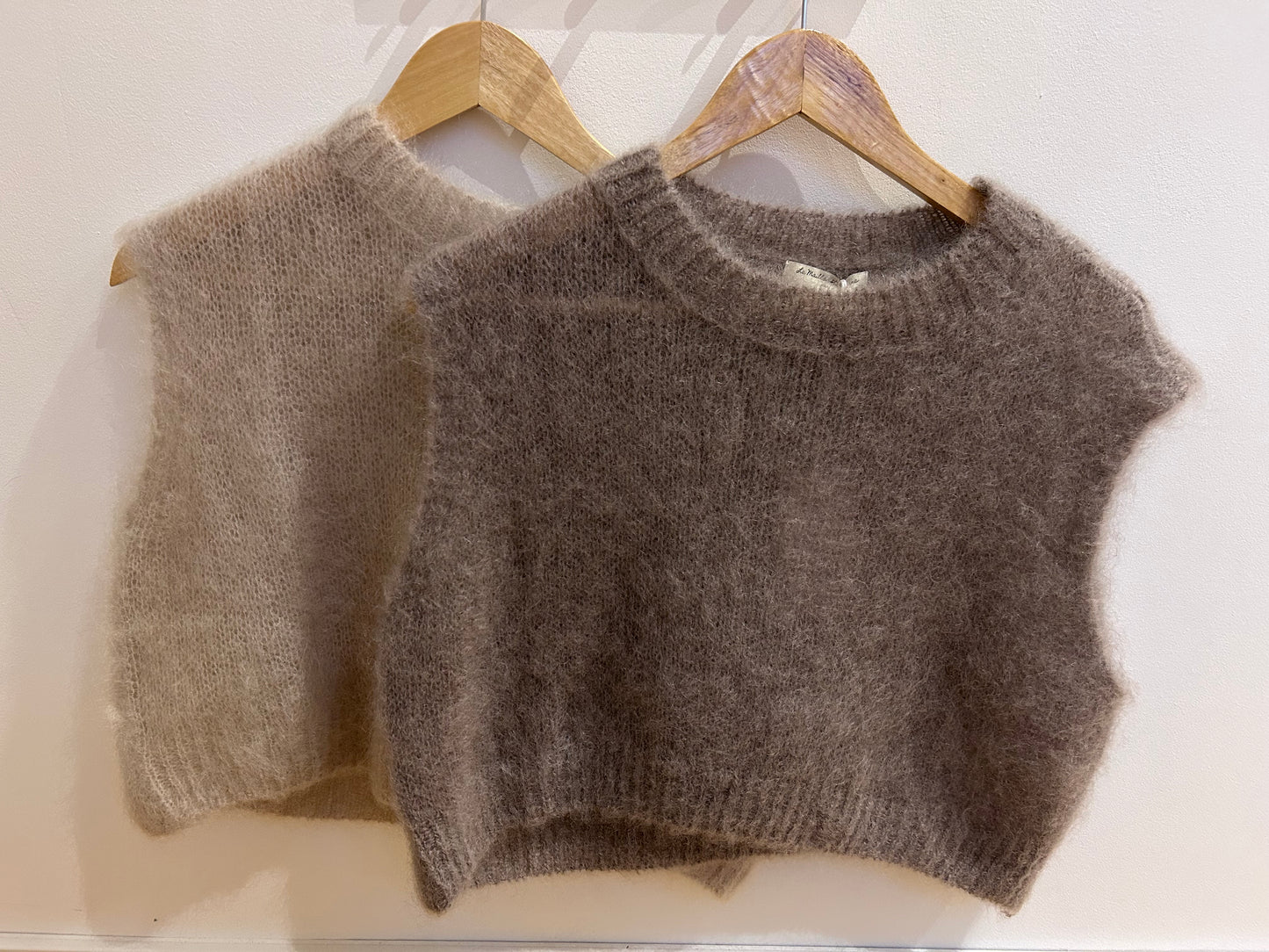 Pullunder Mohair Braun
