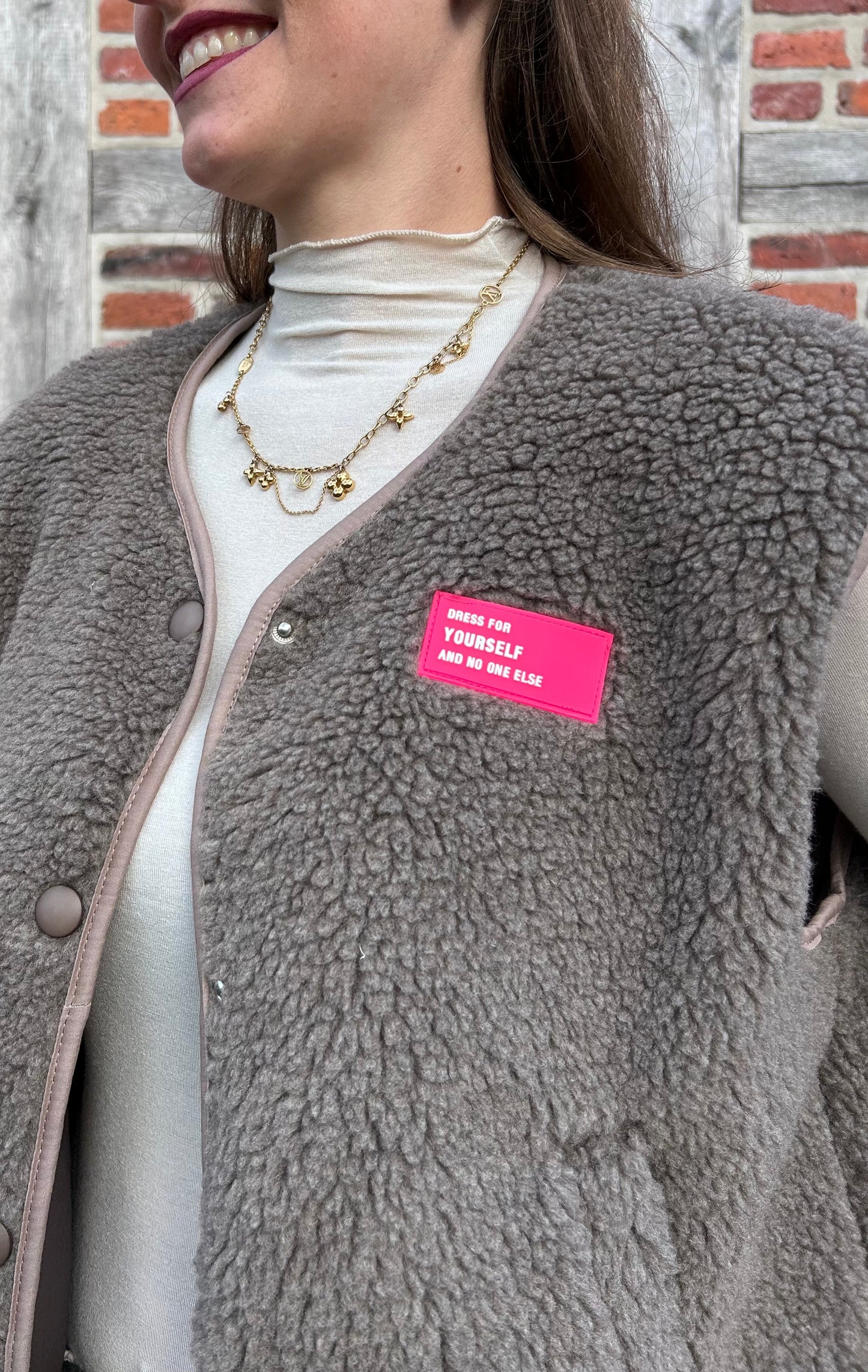 Wild Cozy Weste Braun