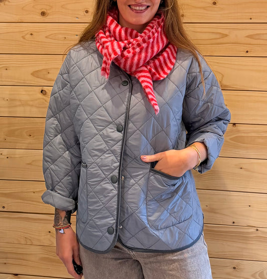 Steppjacke Liv Grau