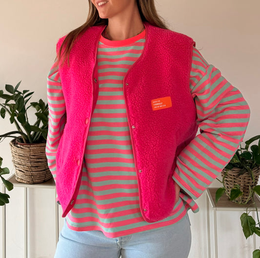 Wild Cozy Weste Pink
