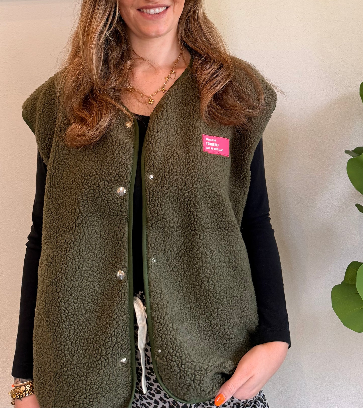 Wild Cozy Weste Grün