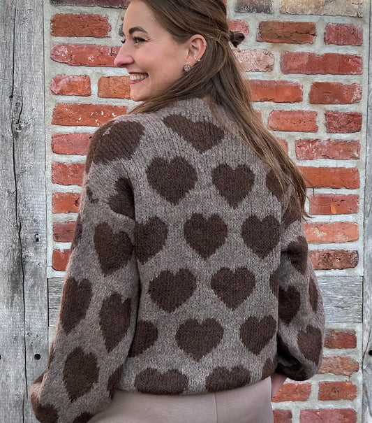 Heartbeat Strickpullover Braun