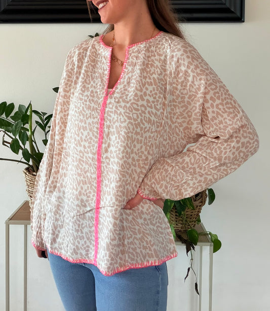 Zwillingsherz Wild Heart Bluse Nude