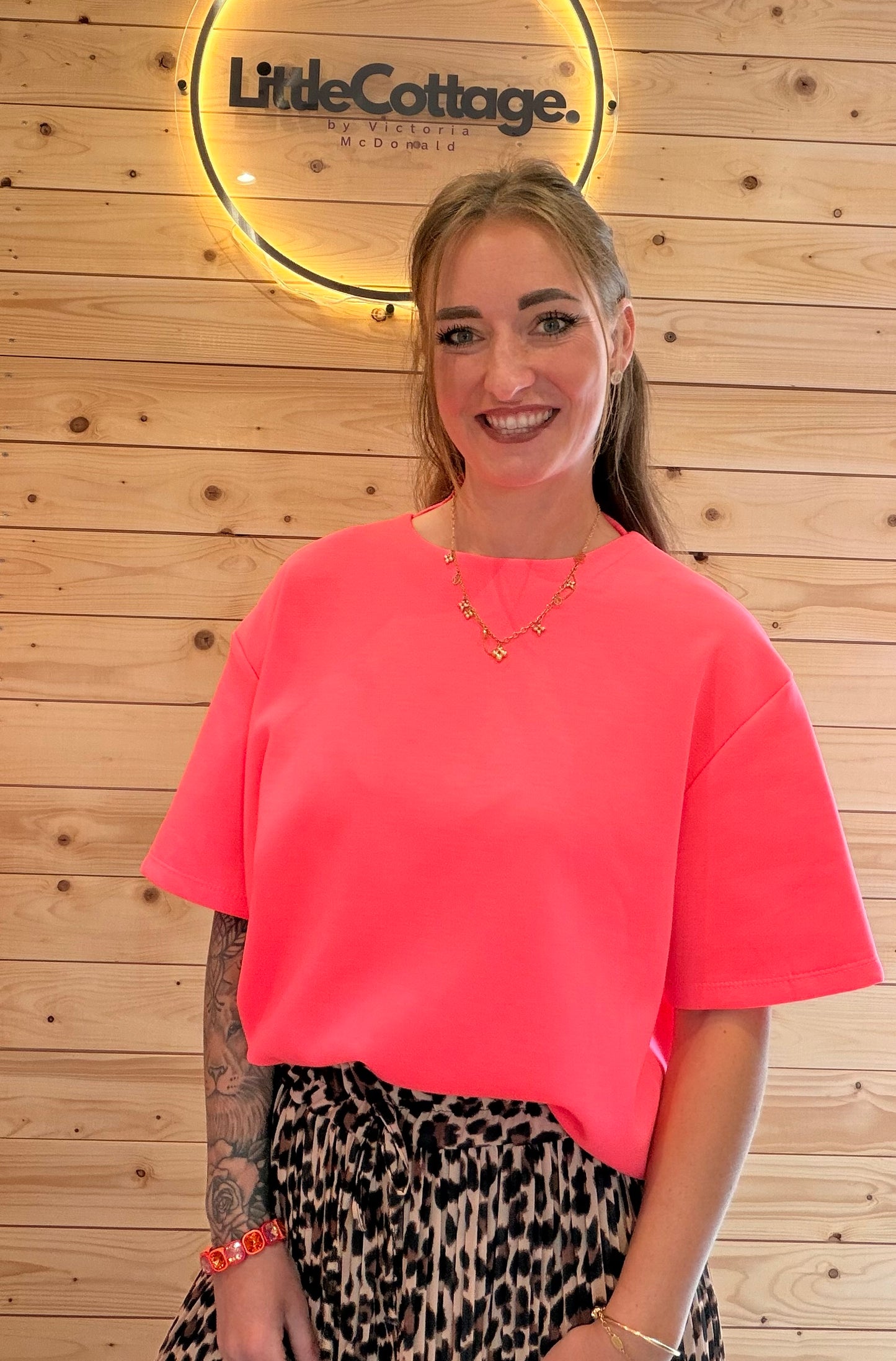 Pop Shirt neon Pink