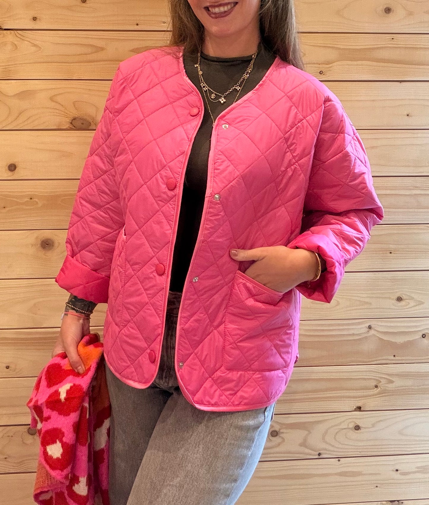 Steppjacke Liv Pink