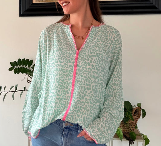 Zwillingsherz Wild Heart Bluse Mint