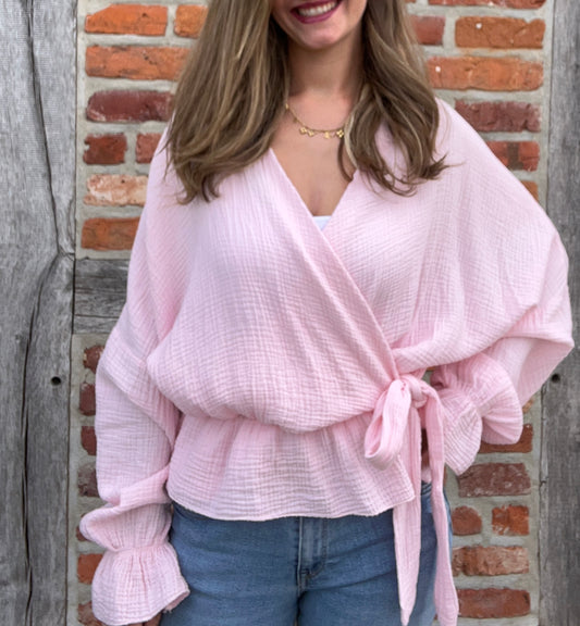 Musselin Bluse Luna Rosada
