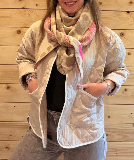 Steppjacke Liv Beige