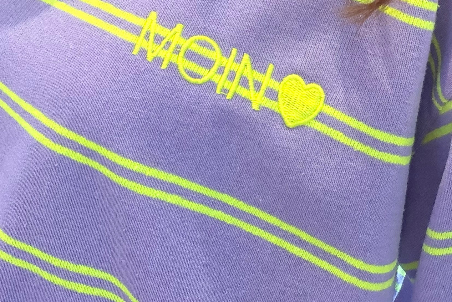 Streifenshirt Moin <3 Flieder