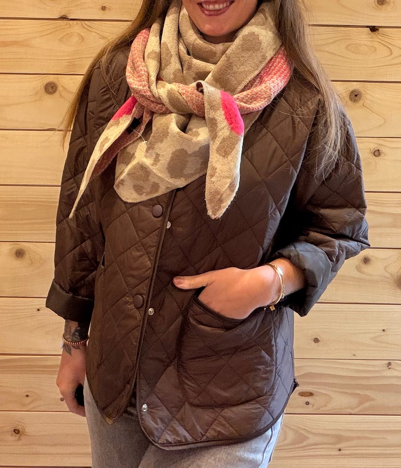 Steppjacke Liv Braun
