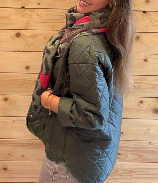 Steppjacke Liv Grün