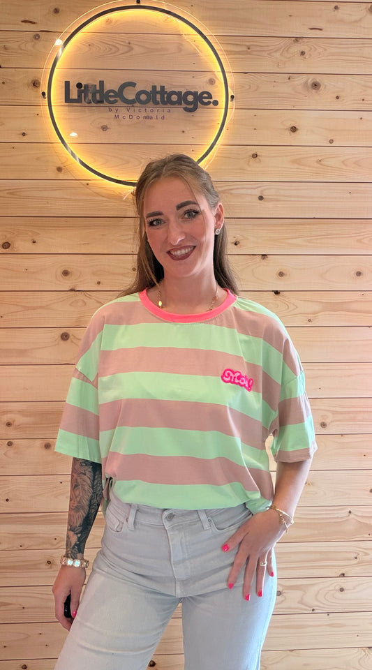 T-Shirt Moin! Mint/Beige