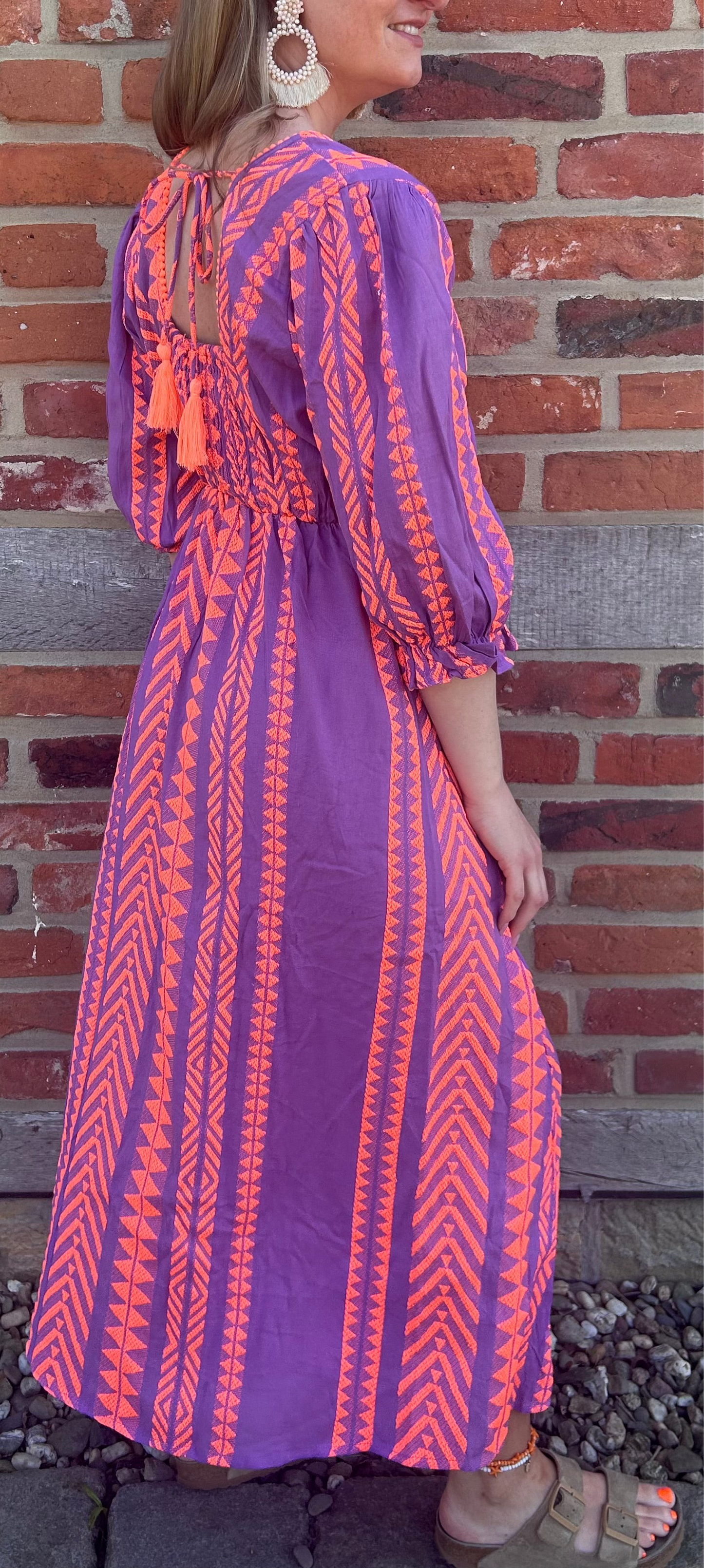 Tangerine Tribal Kleid