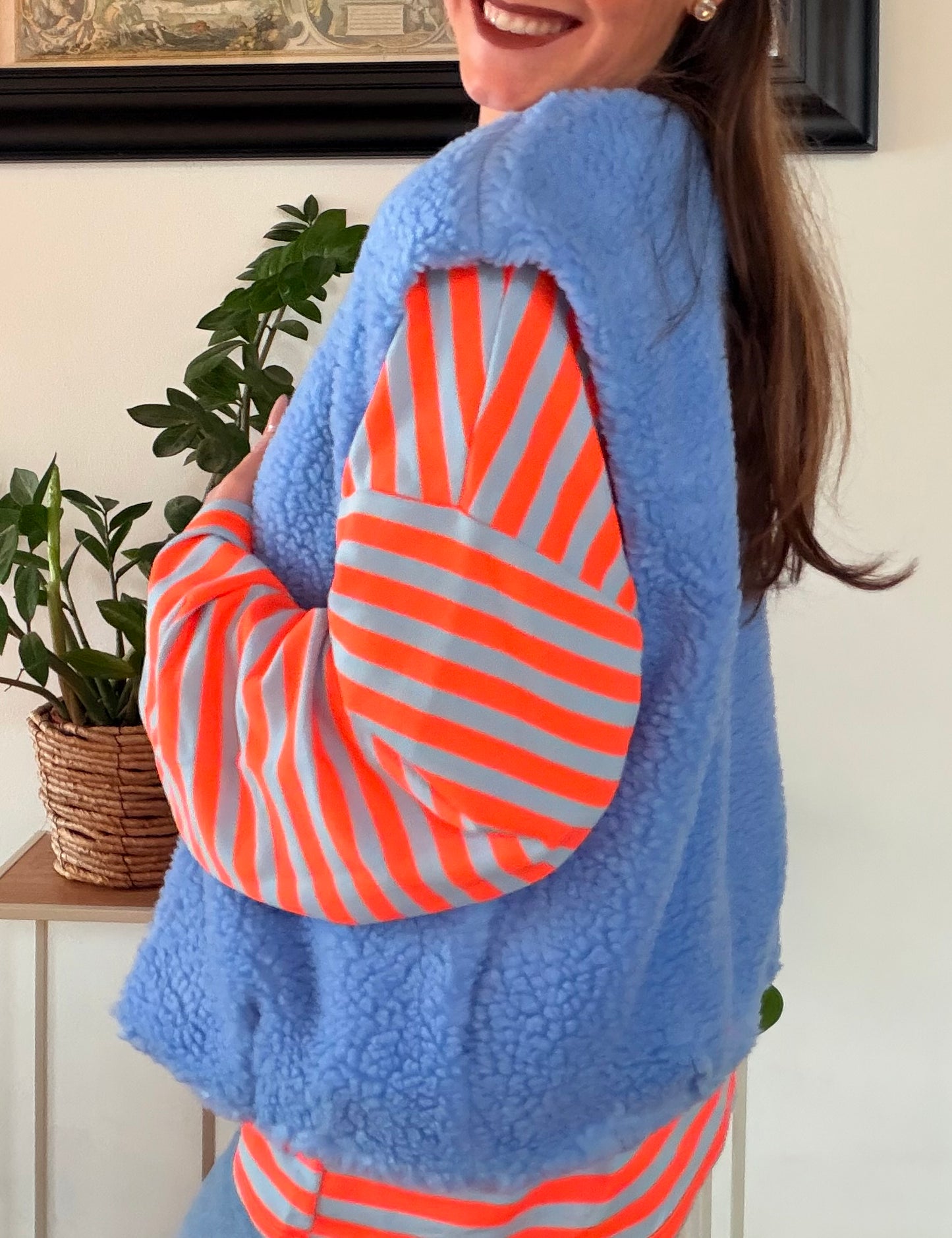 Wild Teddy Weste Blau