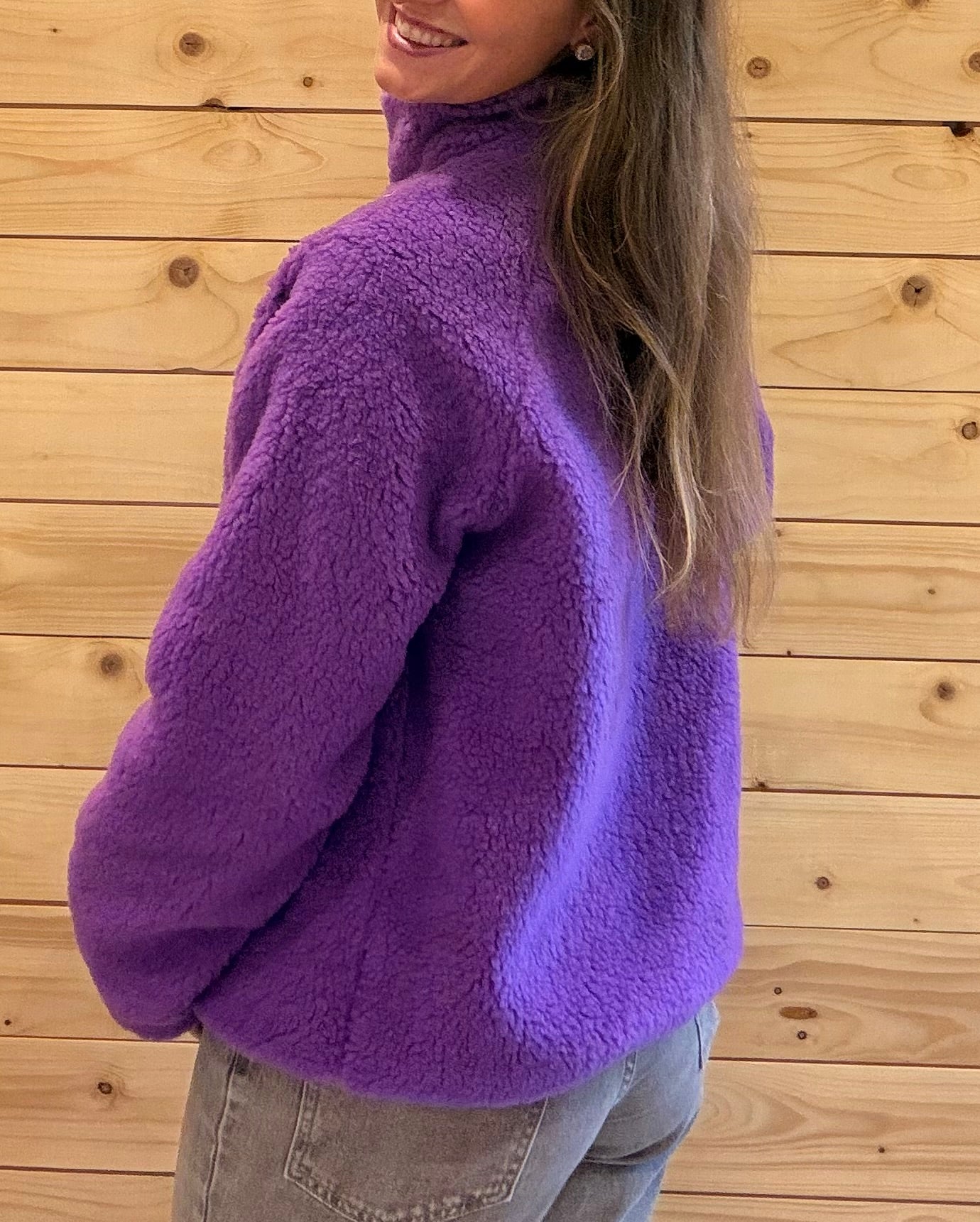 Teddyjacke Cozy Club Lila