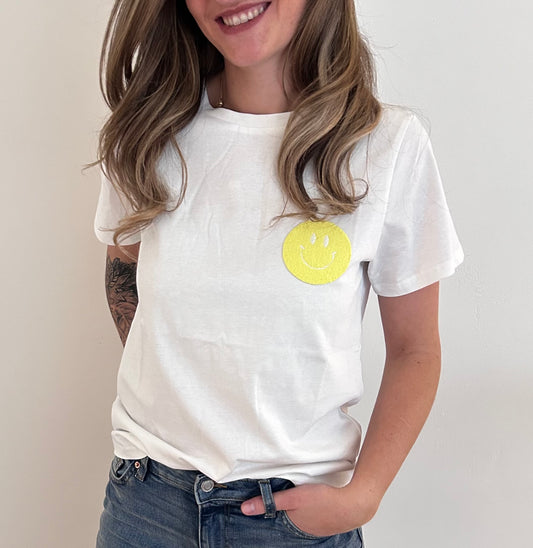 T-Shirt Smiley Gelb