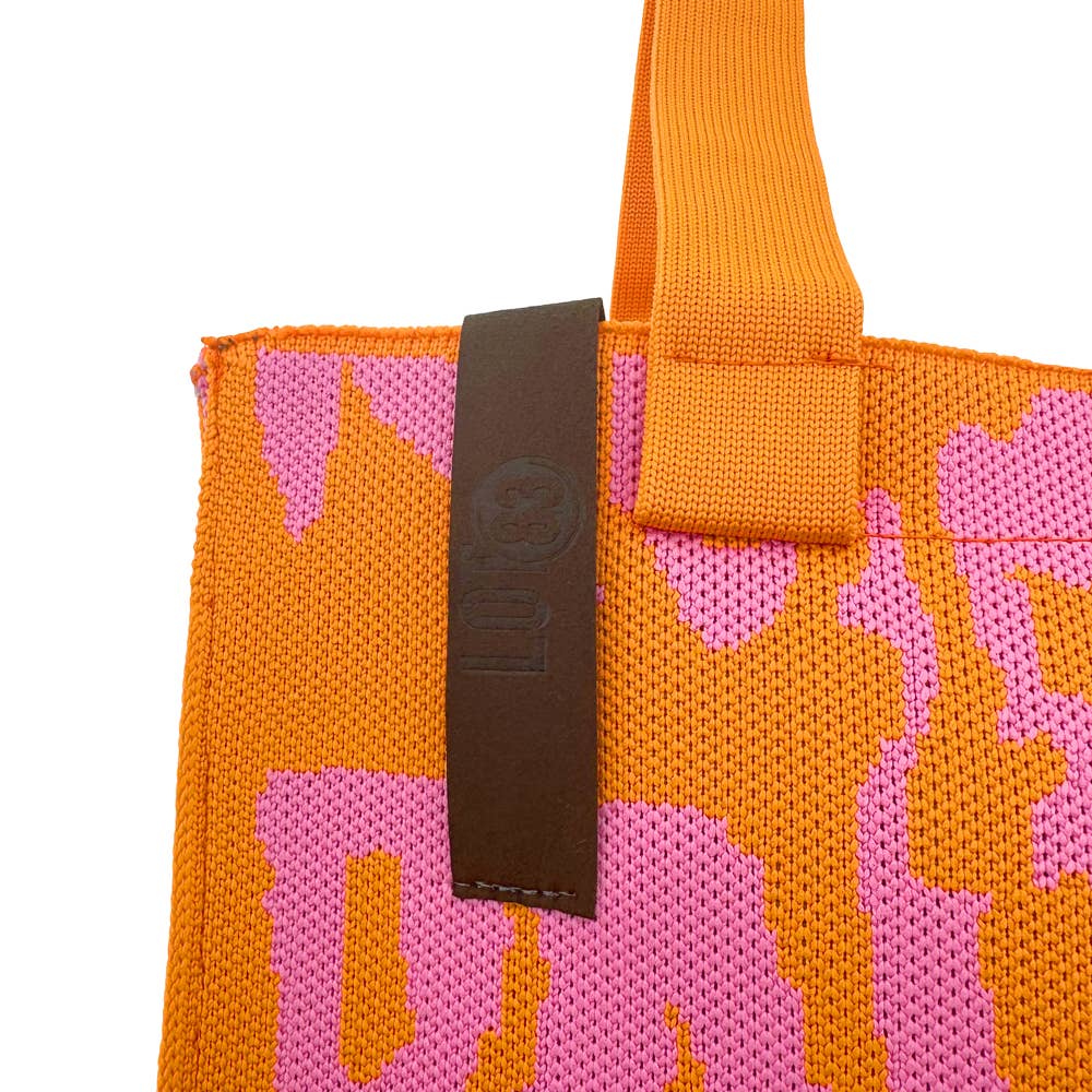 Tote Bag in Orange und Pink