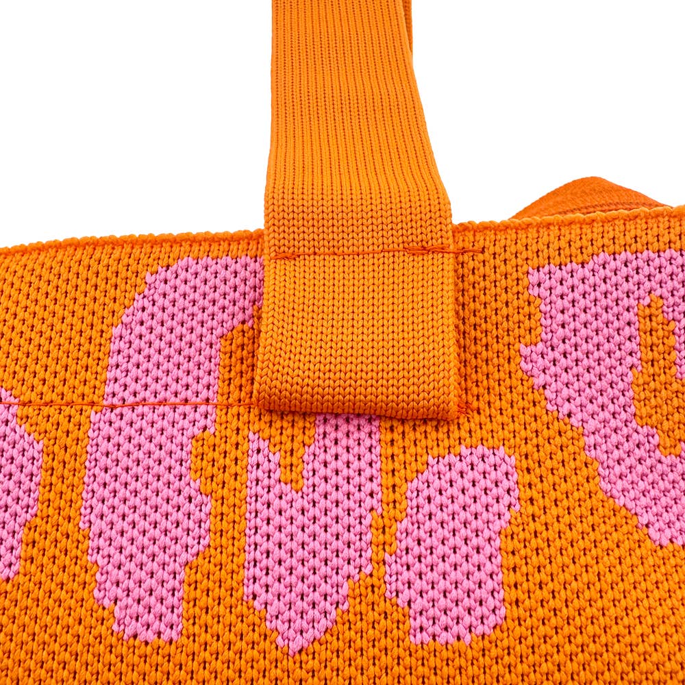 Tote Bag in Orange und Pink